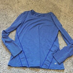 Gapfit breathe long sleeve top purple striped